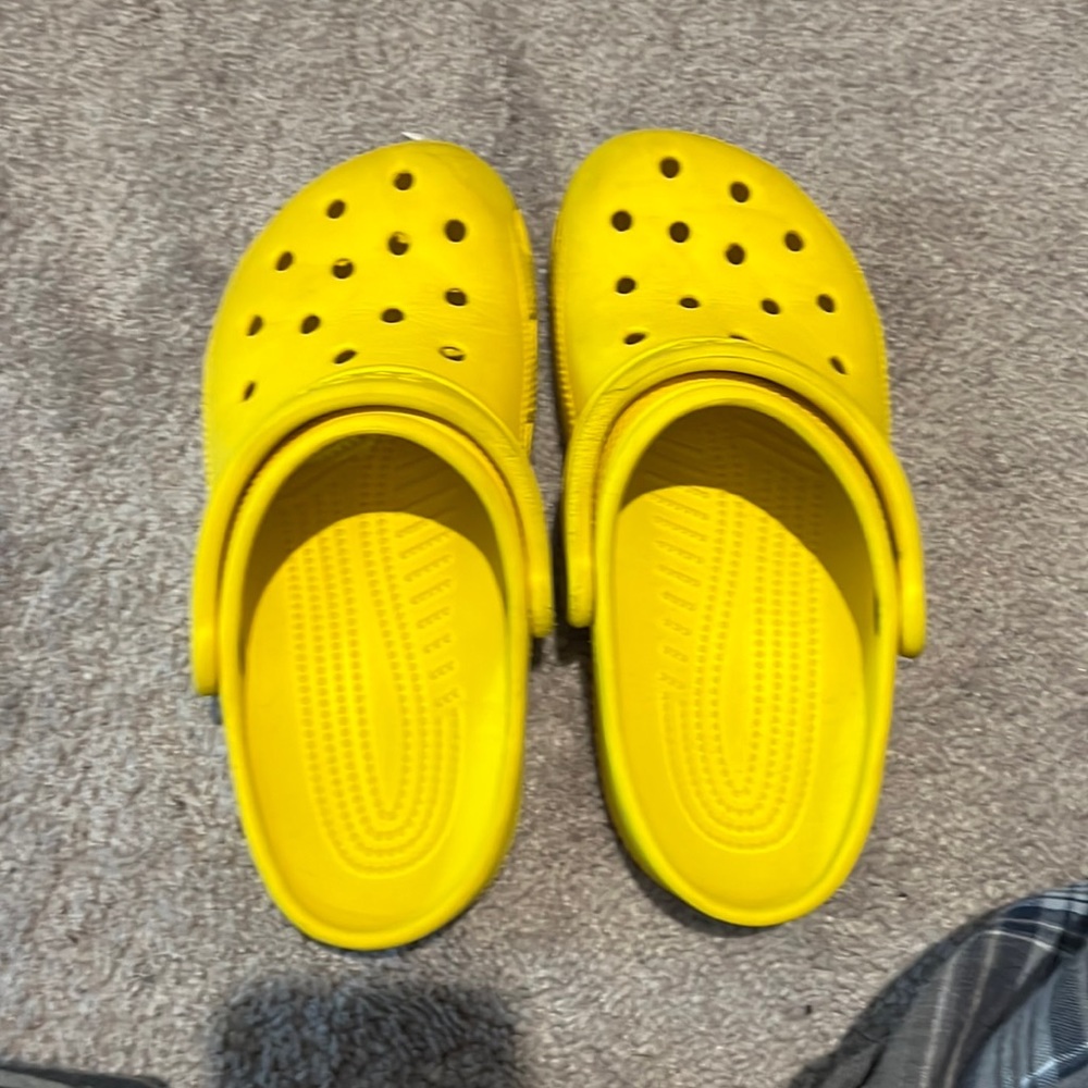 yellow crocs